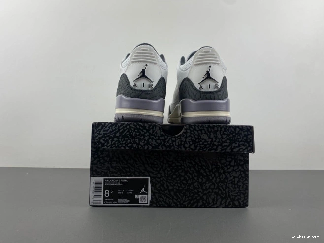 Cheap LUCY Jordan Grey 3 CT8532-106 Cement Air 0820